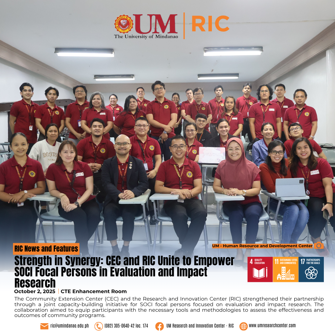 Strength in Synergy: CEC and RIC Unite to Empower SOCI Focal Persons in Evaluation and Impact Research